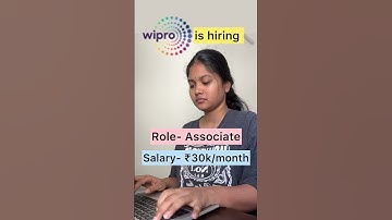Wipro is hiring for the role of Associate | Freshers can apply | Graduates can apply #job #shorts