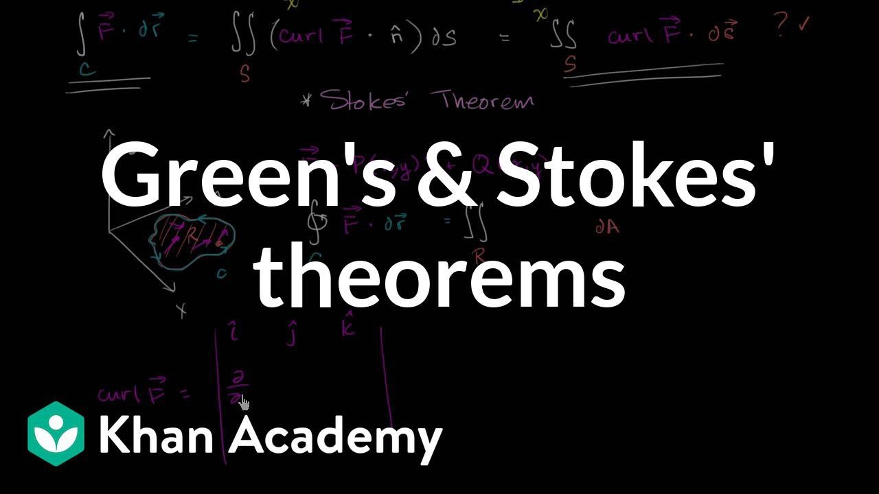 Green's and Stokes' theorem relationship | Multivariable Calculus | Khan Academy