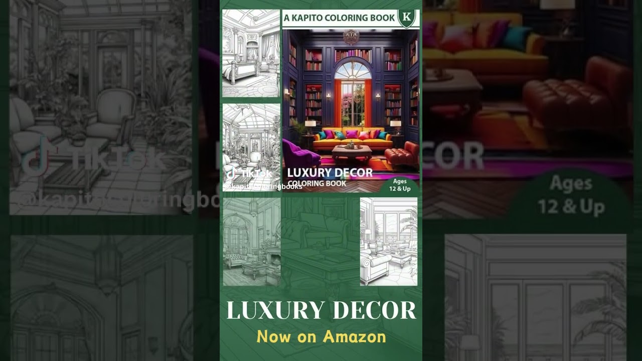 A Kapito Coloring Book: Luxury Decor Coloring Book