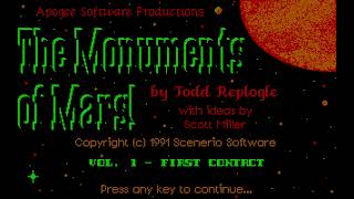 Monuments of Mars - Volume 1: First Contact (1991) [MS-DOS] screenshot 1