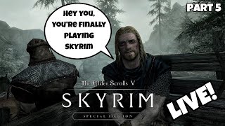 SKYRIM LIVE | Blind First Playthrough | I Lost All My Money Trying Alchemy