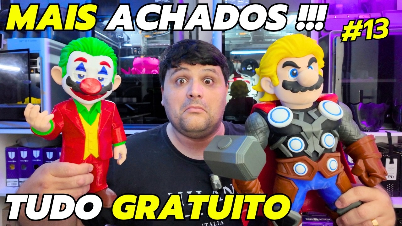 ACHEI OS ARQUIVOS GRATUITOS MAIS PROCURADOS NA IMPRESSÃO 3D - PARTE 13