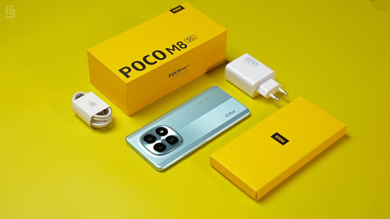 Poco M8 5G Unboxing, Setup - ASMR