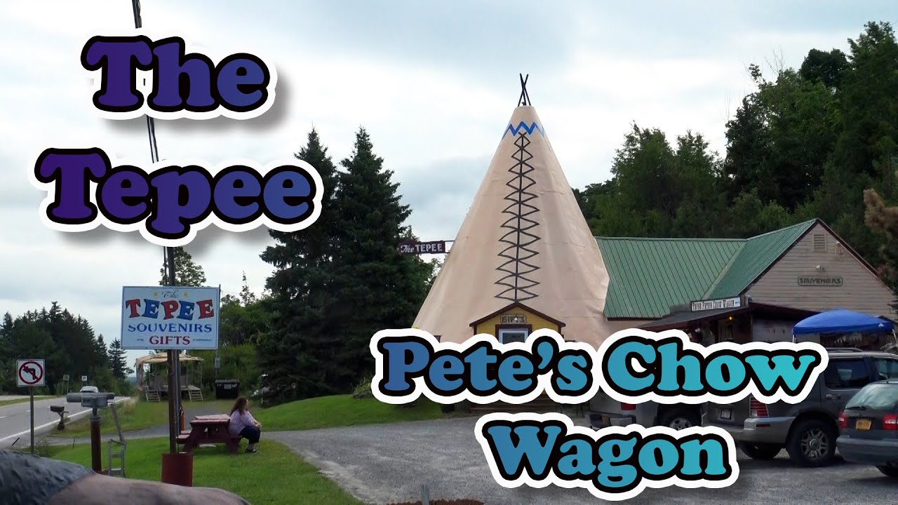 The Tepee Souvenirs and Tepee Pete's Chow Wagon - Cherry Valley, New York.  World's Best Chili!
