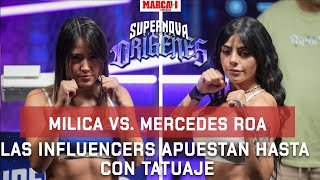 Milica Vs Mercedes Roa Las Influencer Apuestan Hasta Con Tatuaje.