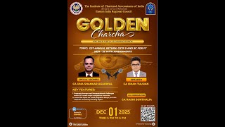 GSTR-9 & 9C FY 24-25 | Amendments & Case Studies | Golden Charcha | 01.12.2025 | CA Ishan Tulsian