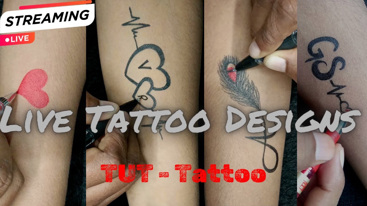 Small Cute Kitten Tattoo With Pen - YouTube