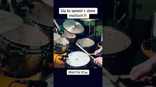 Fun RLLRRL up to speed + slow motion!🔥 #drums #drummer #drumvideo #drumlessons #musiceducation