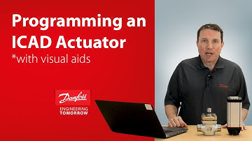 Danfoss ICAD actuator programming walkthrough with visual aids