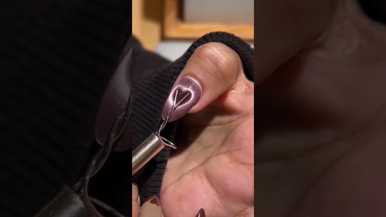 Do that Viral Magnetic Nails Tutorial #nailart #nails#shorts #viral