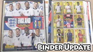 *BINDER UPDATE* NEW ADRENALYN XL ENGLAND 2024 | All Golden Ballers | Our Collection Progress So Far