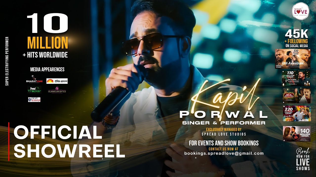Kapil Porwal - Showreel | Singer & Performer | Book Now