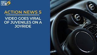 Viral video shows juveniles driving in stolen car