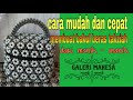 Cara mudah dan cepat membuat bakul beras takziah dari manik-manik