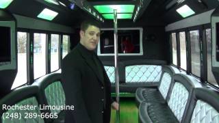 Metro Detroit Tiffany Limo Coach Bus 32 Person Capacity - Rochester Limousine, LLC