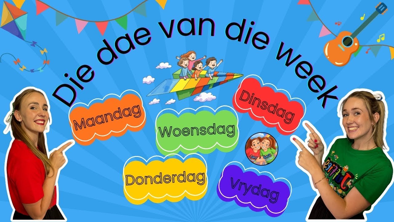 Dae van die Week | Leer die Dae van die Week vir Kinders (Afrikaans ...
