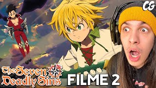 MELIODAS & ZELDRIS!!! ASSISTINDO O FILME 2 DE NANATSU!!! - React Nanatsu No Taizai: Cursed By Light