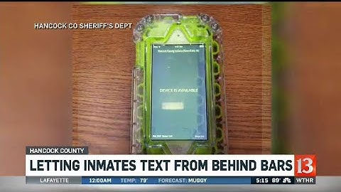 Texting from behind bars