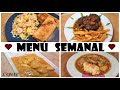 MENÚ SEMANAL // 4 RECETAS FÁCILES // PASO A PASO // COCINA CONMIGO // MEAL PREP //