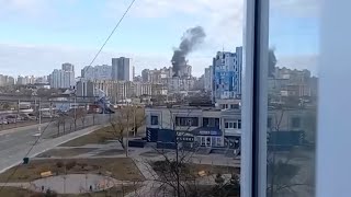 В Киеве что-то взорвалось на Троещине утром 27 февраля