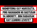 Naimbyerna Kay Marcoleta. Ping Naghamon Ng Bastusan Sa Minority. Bbm Babagsak Kay Leandro Leviste?