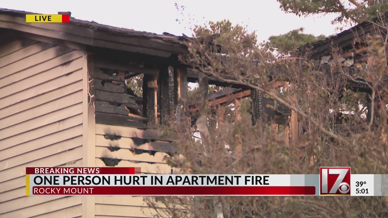 1 hurt, several displaced after Rocky Mount apartment fire - YouTube