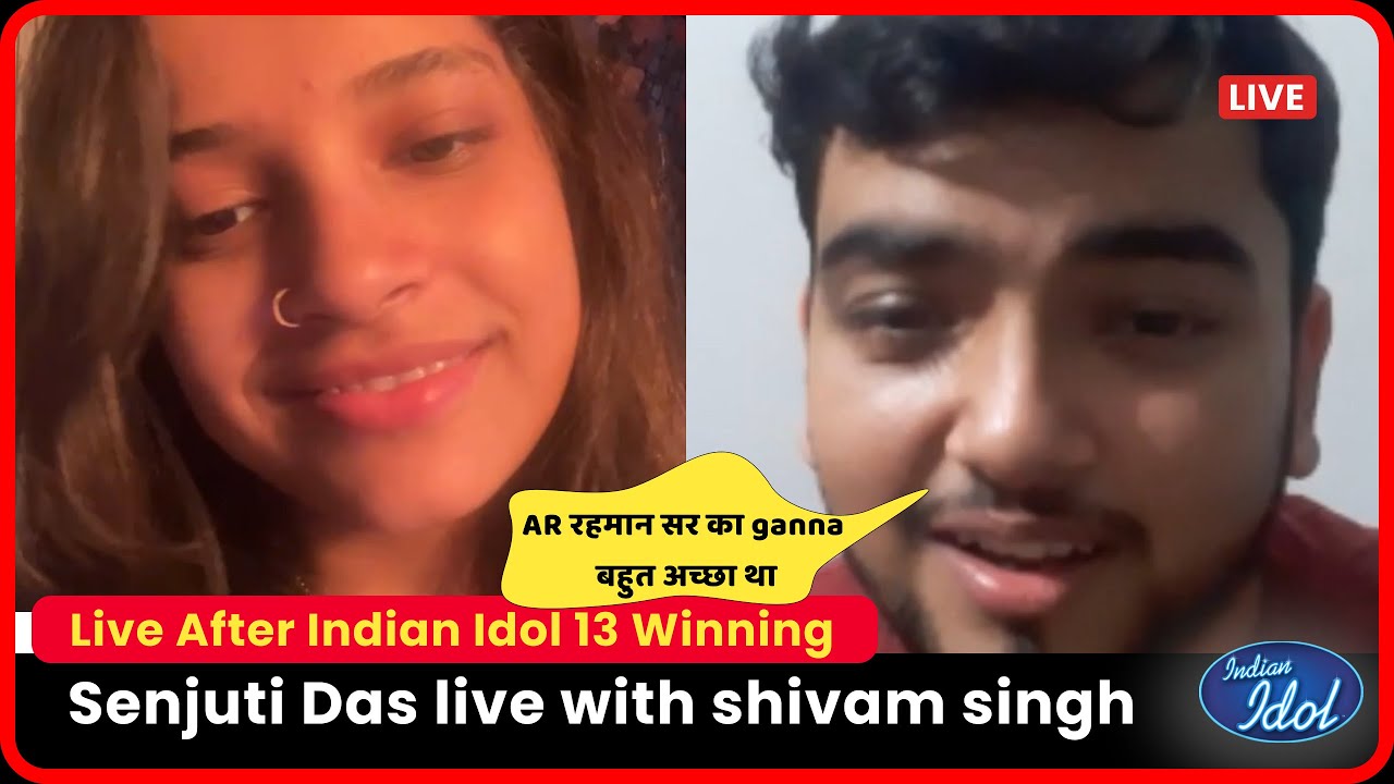 Senjuti Das live with shivam singh after winner announce | Indian idol 13 winner