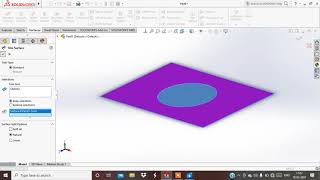 #Solidworks #planer surface #offset #ruled #extend #trim # untrim