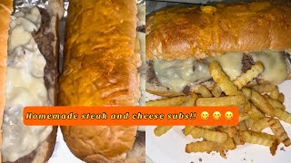 Making Homemade Steak And Cheese Subs !!!