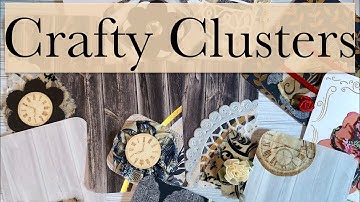Using Scraps Making Clusters for Junk Journals and Cards - #craftyclusters with @SusanHilesCreates