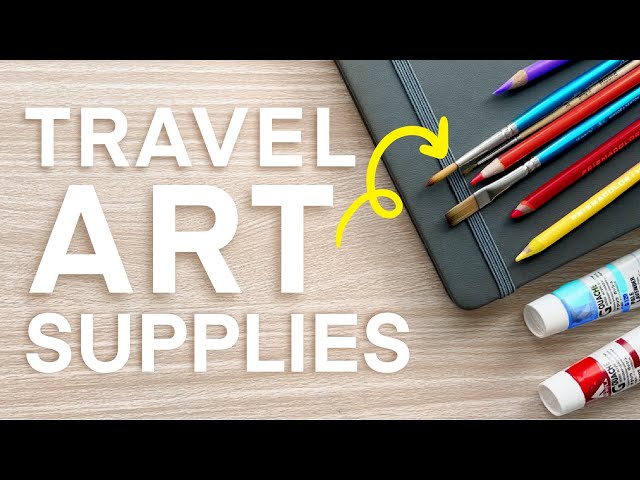 Trip Prep 19 Getting my Art Supplies together  Art supplies drawing,  Sketch book, Travel art kit