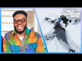 Nigerian Man's Adorable First Snow Angel Goes Viral On TikTok