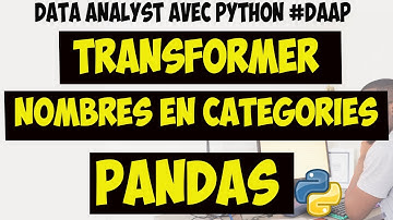 Transformer des variables numériques en variables catégorielles avec Pandas (24/30) #DAAP