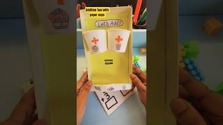 Addition tool with paper cups | hands on learning maths #shorts #homelearning #preschoollearning