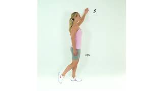 Lateral Shoulder Wall Slide with Step Forward
