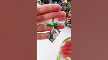 Make Mini Books as Christmas Tree Ornaments 🎄📚 #diy  #christmas #miniatures #Shorts