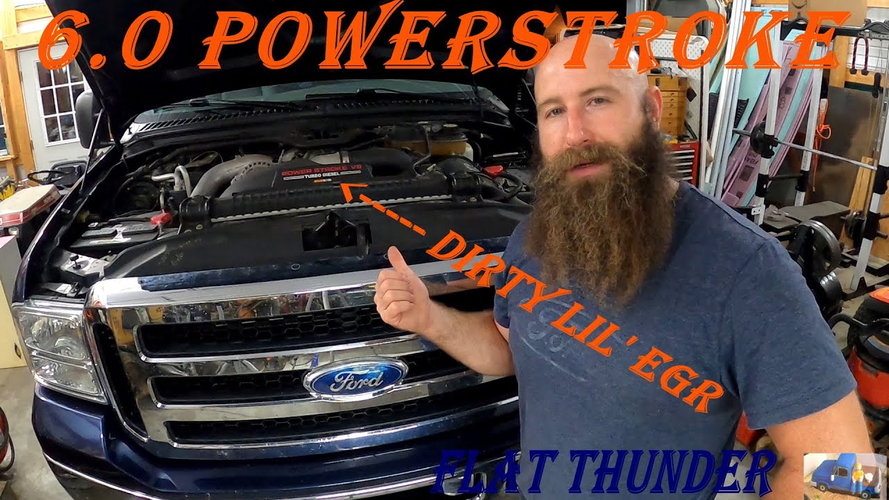 6.0 POWERSTROKE; DIRTY LIL EGR (EGR VALVE CLEANING / MAINTENANCE) - YouTube