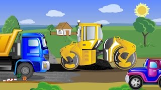 Машинки - Джипик и Асфальтовый каток 4 серия. Виде...