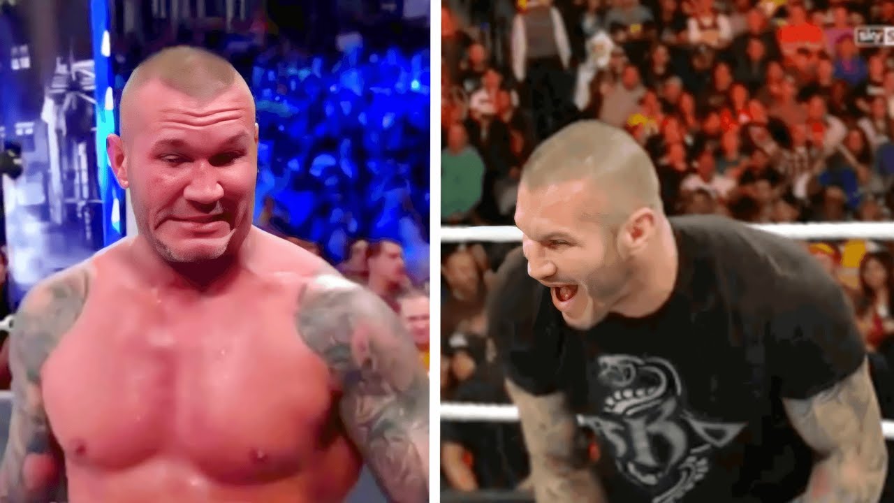 Times Rany Times Randy Orton BROKE CHARACTER IN WWE - YouTube
