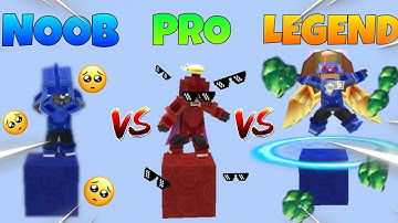 Noob VS Pro VS Legend In Bedwars!! (Blockman Go : Bedwars)