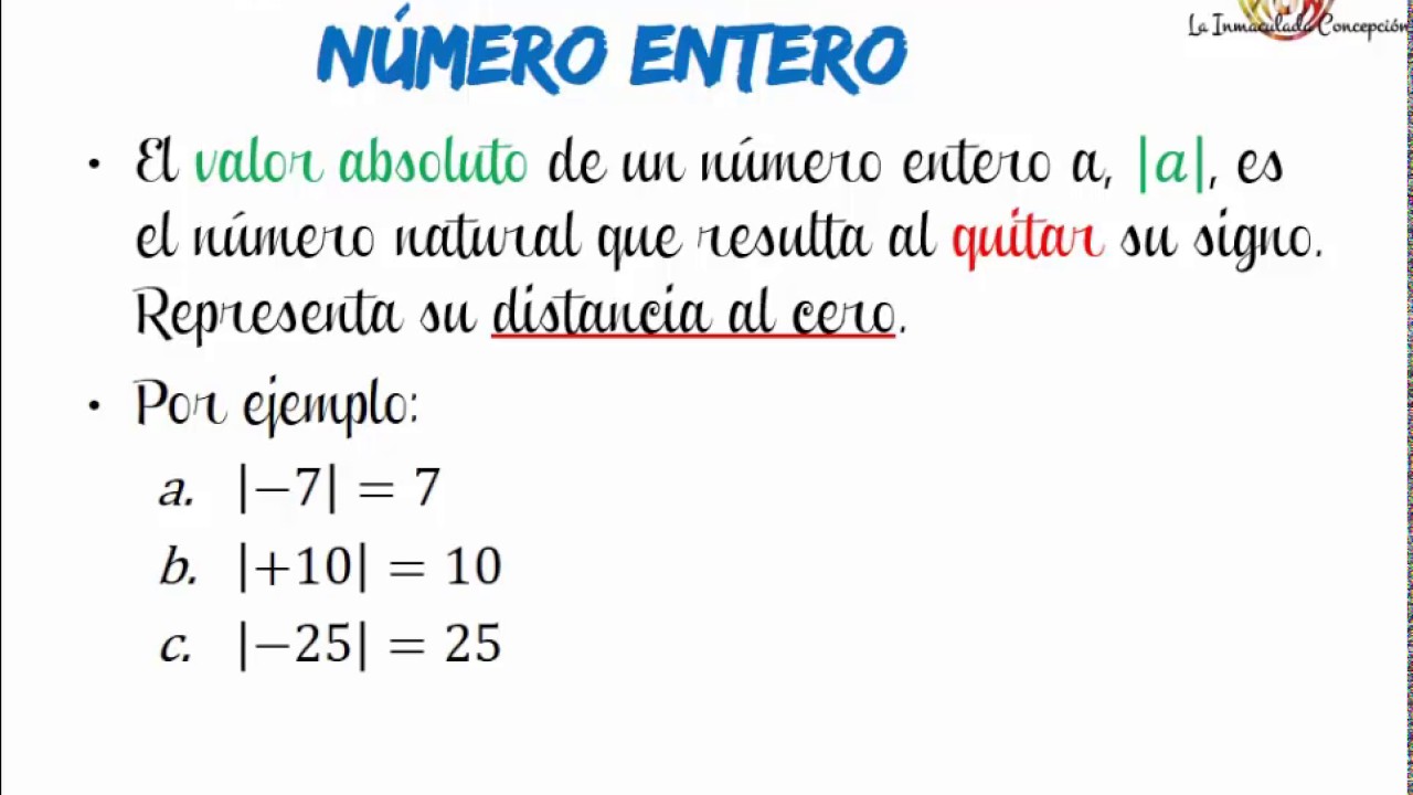 Numeros Enteros Definicion Las Clases De Laura Images