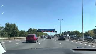 M25 motorway to Gatwick airport #ssssalisbury #motorway #uk#ukvlog #summer #holidays
