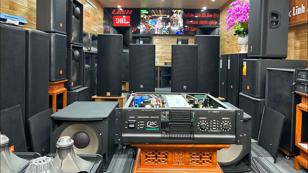 Main công suất QSC 4.0 USA 🇺🇸 hàng đấu giá đẹp like new | Lĩnh JBL