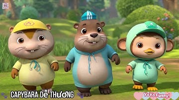 Nhạc thiếu nhi - 🐾 Capybara Dễ Thương – Bài Hát Thiếu Nhi Vui Nhộn 🐾