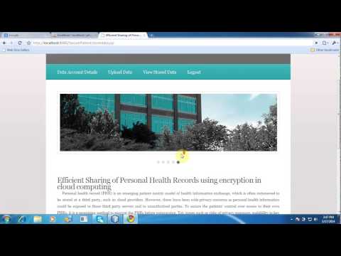 Efficient Sharing of Personal Health Records using encryption in cloud computing