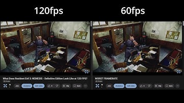 Resident Evil 3: NEMESIS - Definitive Edition | 120fps vs 60fps