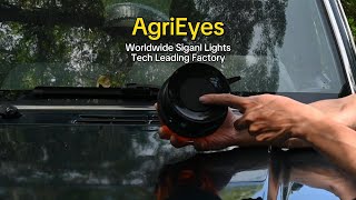 Agrieyes W08B rechargeable wireless rotating beacon light for emergency vehicles