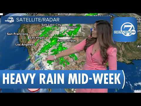 Heavy rain expected mid-week across Colorado; light rain overnight in Denver metro