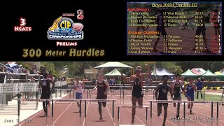 2021 TF - CIF-ss Prelims (D2) - 300 Hurdles (Boys, 3 Heats)