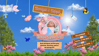 Download Animasi Undangan Digital Tasmiyah dan Aqiqah - Gratis Powerpoint Terbaru 2022 screenshot 5